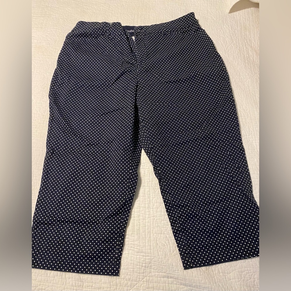 croft & barrow Navy Polka Dot Chinos